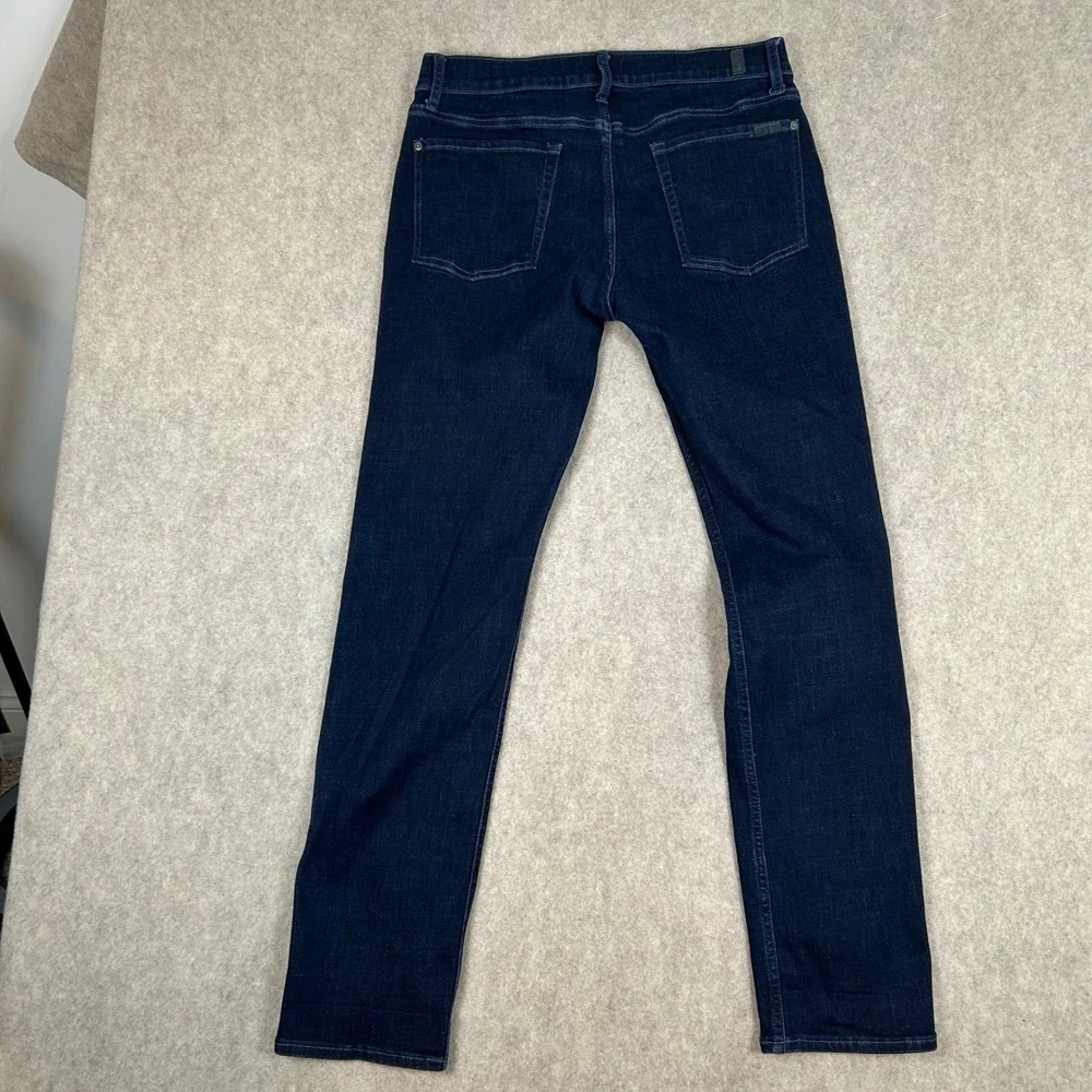 7 For All Mankind Jeans Men 34 Dark Blue Slim Fit Indigo Denim